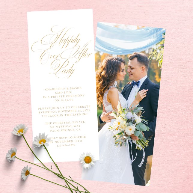 Invitation de réception de mariage avec écriture d (Créateur téléchargé)
