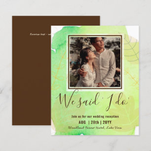 INVITATION De Réception De Mariage BUDGÉTAIRE Avec