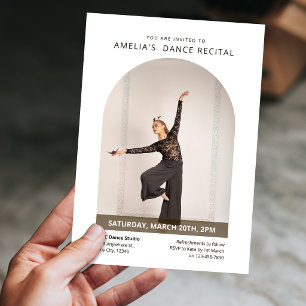 Invitation de récital de danse minimaliste moderne