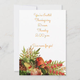 Invitation de récolte de fruits