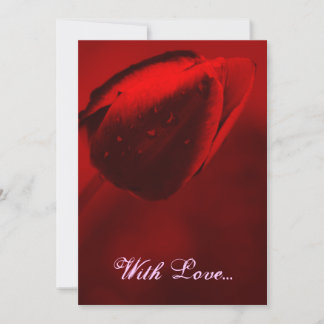 Invitation de Red Tulip