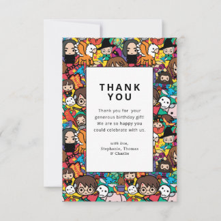 Invitation de remerciement d'anniversaire sur le t