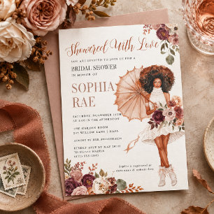 Invitation De Remise De Cadeaux De Mariée Automnal