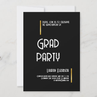 Invitation de remise de diplômes avec photo de cal