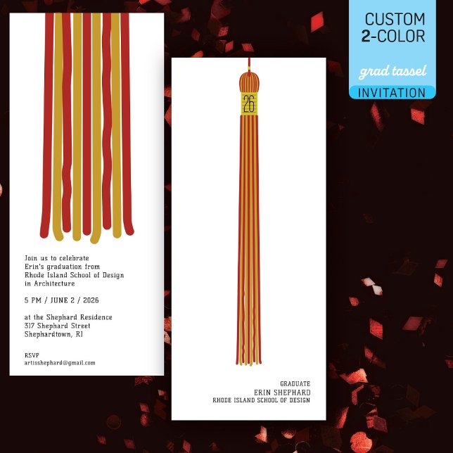 Invitation de remise de diplômes de design moderne (Créateur téléchargé)