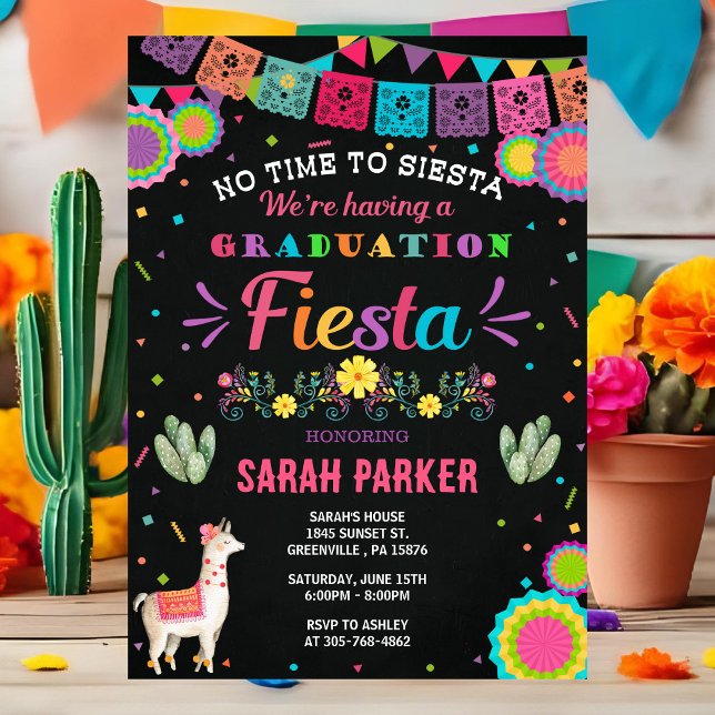 Invitation de remise de diplômes Fiesta (Créateur téléchargé)
