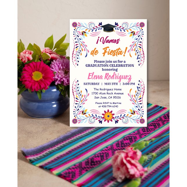 Invitation de remise de diplômes mexicaine Fiesta (Créateur téléchargé)