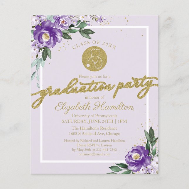  Invitation de remise des diplômes de l'école d'in (Devant)