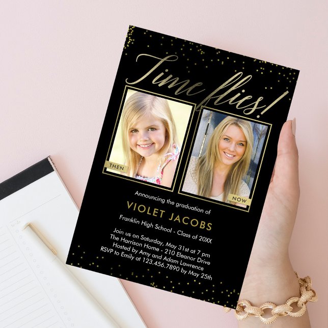 Invitation de remise des diplômes EDITABLE COULEUR (Créateur téléchargé)