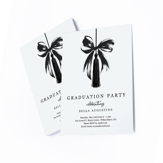 Invitation de remise des diplômes fille lycée univ (Créateur téléchargé)