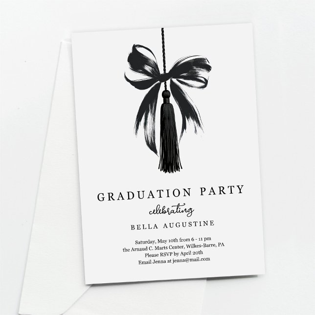 Invitation de remise des diplômes fille lycée univ (Créateur téléchargé)