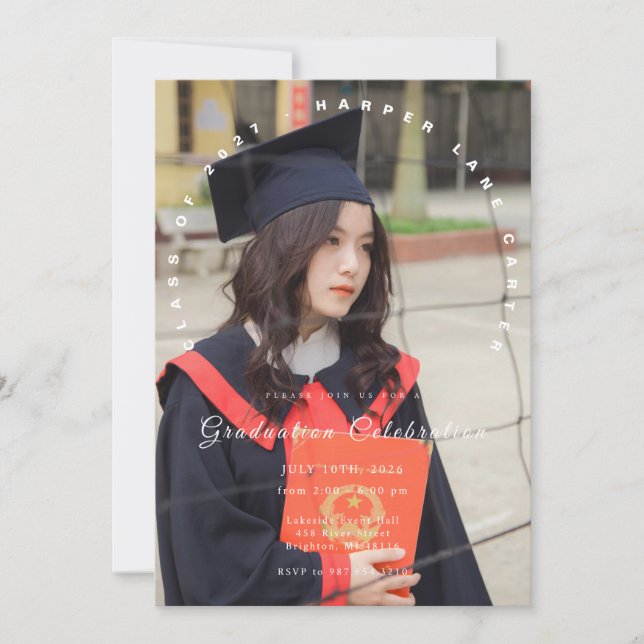 Invitation de remise des diplômes, promotion 2026 (Devant)