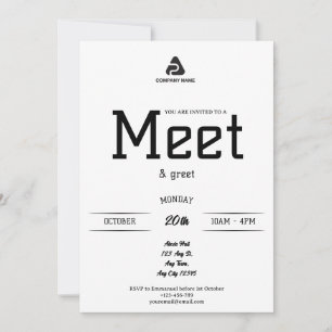 Invitation de rencontre d'affaires cool