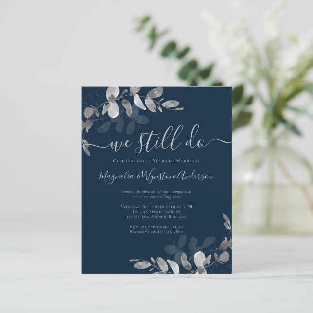 Invitation de renouvellement de vœu de Eucalyptus  (Debout devant)