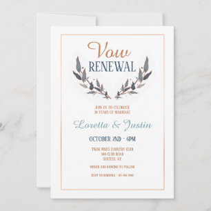 Invitation de renouvellement de vœux