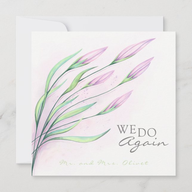 Invitation de renouvellement de vœux de 10 ans aux (Devant)