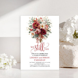 Invitation de renouvellement de vœux floraux Marsa