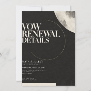 Invitation de renouvellement de vœux moderne sumi 