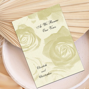 Invitation de renouvellement Vow Rose Golden Look