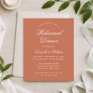 Invitation de répétition de dîner de budget en ter