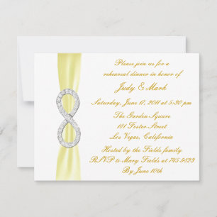 Invitation de répétition de dîner de mariage à l'i