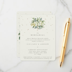 Invitation de répétition de mariage à la crème Sno