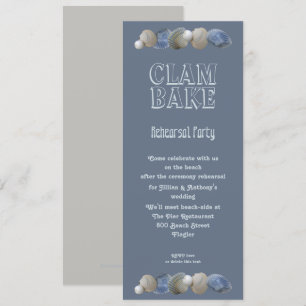 Invitation de répétition de mariage Clam Bake Tall