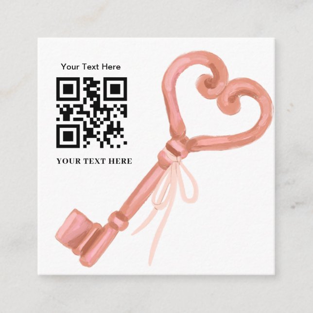 Invitation de réponse au code QR du Mariage RSVP (Devant)