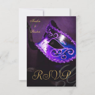 Invitation de réponse pour Masque de Bal Masqué To