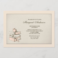 Invitation de retraite des livres du professeur