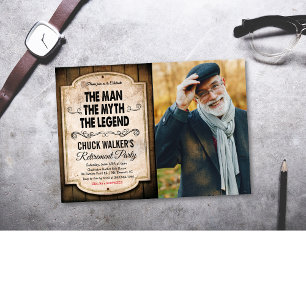 Invitation de retraite Légende Mythe Homme