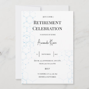 Invitation de retraite moderne et minimaliste pour