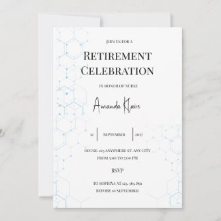 Invitation de retraite moderne et minimaliste pour