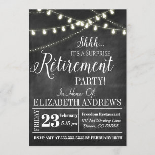 Invitation de retraite surprise adorable
