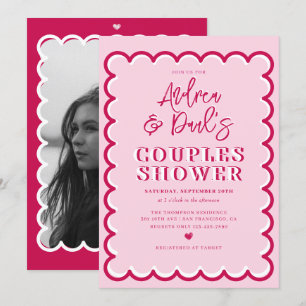 Invitation de Rétro Mariage Couple