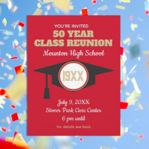 Invitation de réunion ! Carte postale Reunion de c