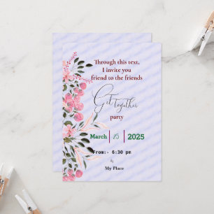 Invitation de réunion d'amis