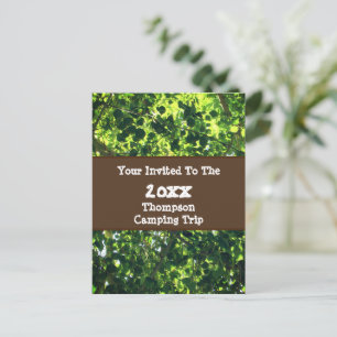 Invitation de réunion de famille au camping Green 