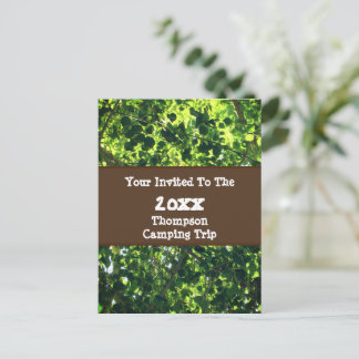 Invitation de réunion de famille au camping Green 