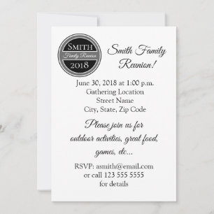 Invitation de réunion de famille personnalisée noi