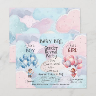 Invitation de révélation du sexe du bébé