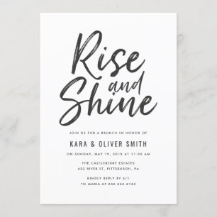 Invitation de Rise and Shine Brunch