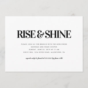 Invitation de Rise and Shine Brunch