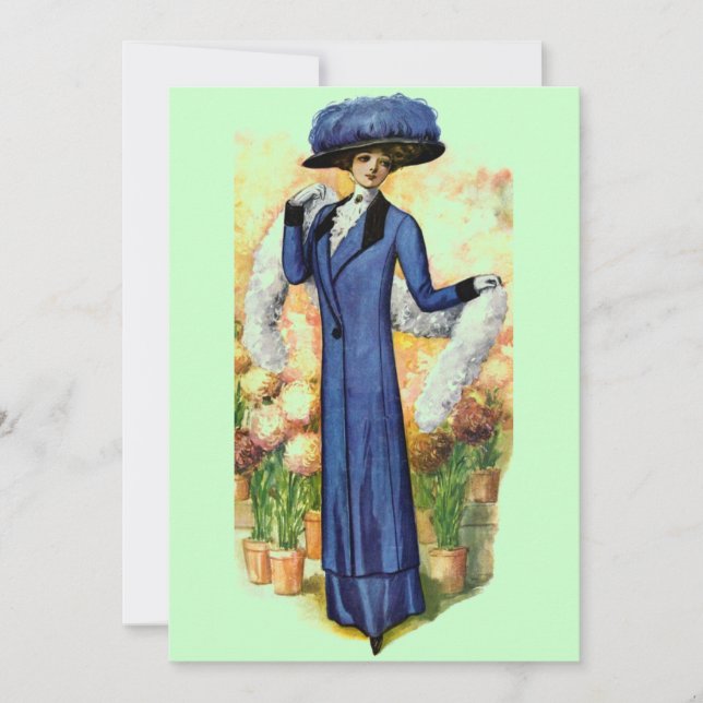 Invitation de robe vintage (Devant)