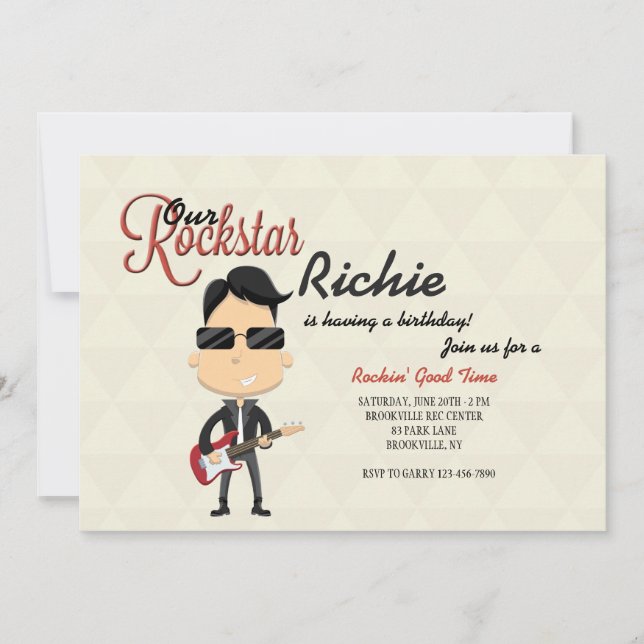 Invitation de Rockstar (Devant)