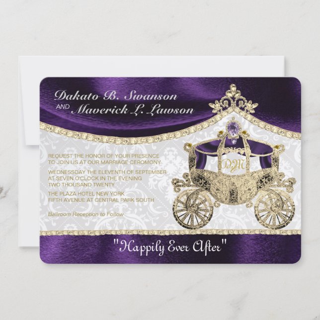 Invitation de Royal Fairytale (Devant)