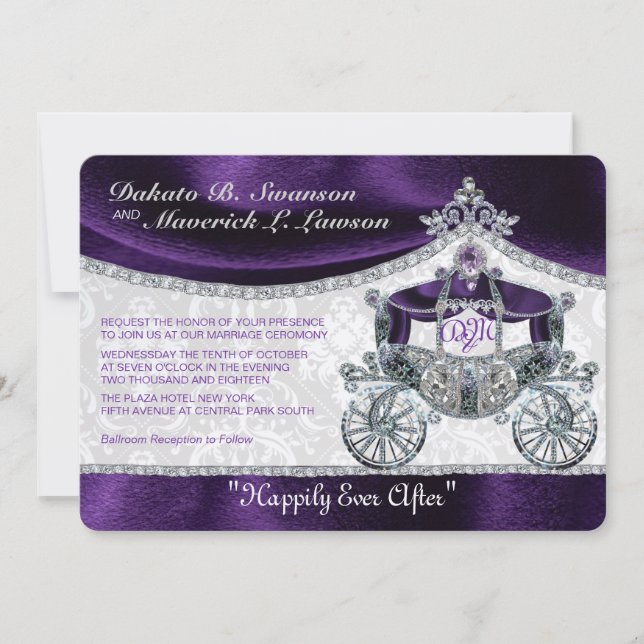 Invitation de Royal Fairytale (Devant)