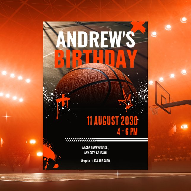 Invitation de rue de basket-ball (Créateur téléchargé)