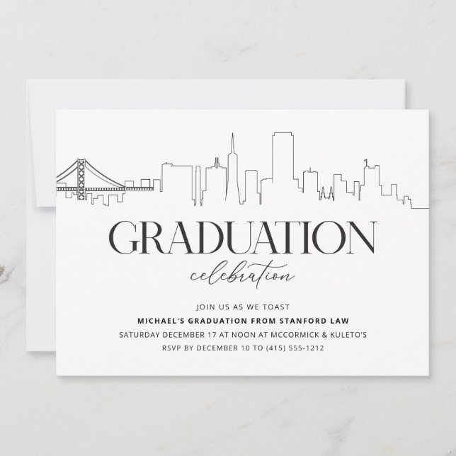 Invitation de San Francisco Graduation Party (Devant)