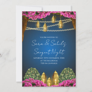Invitation de Sangeet numérique et carte de Sangee
